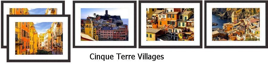 Cinque Terre Villages  Framed Prints